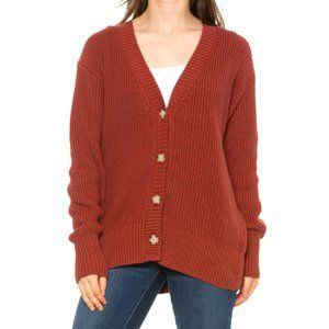 NWT Faherty Boyfriend Cardigan Oversized Cozy Cotton Sweater - Large